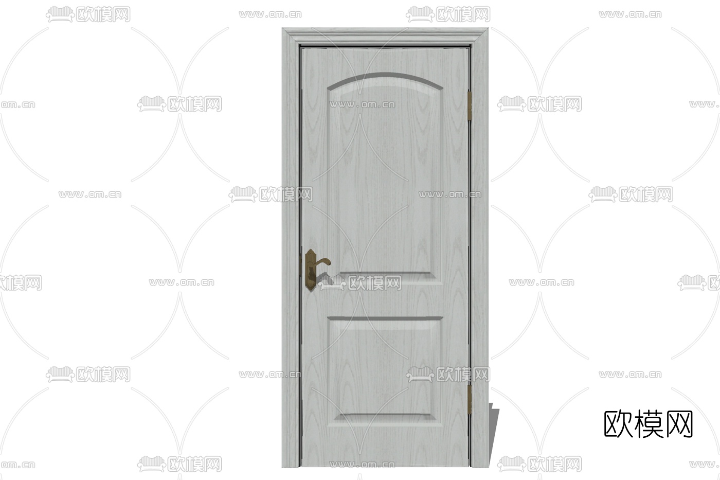 现代平开门免费su模型下载