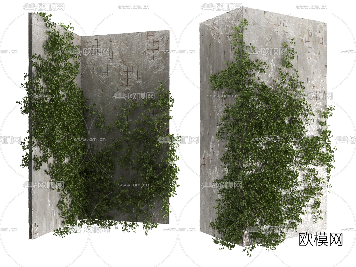 现代绿植藤蔓3d模型下载
