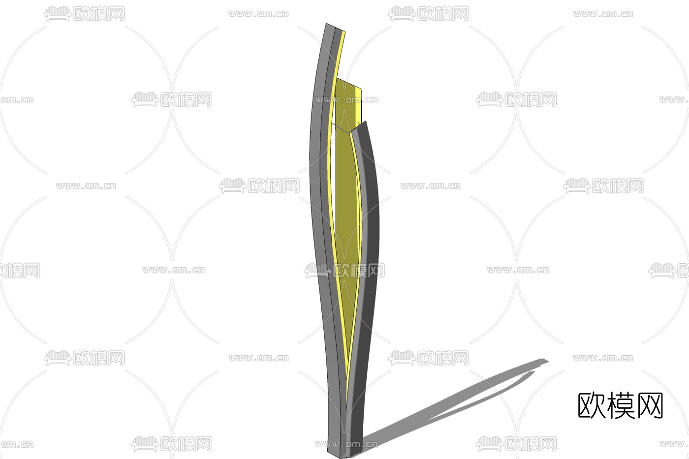 现代路灯免费su模型下载