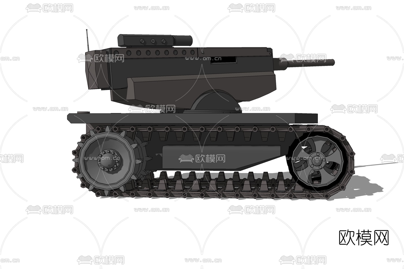 现代陆地自走炮免费su模型下载