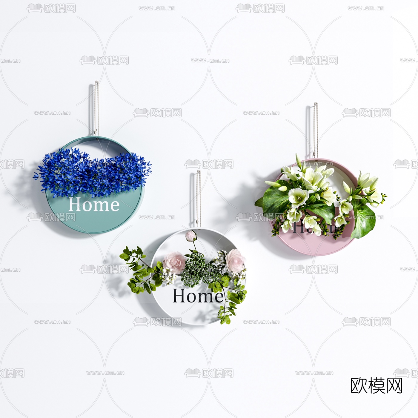 北欧植物挂件3d模型下载（渲染图5）