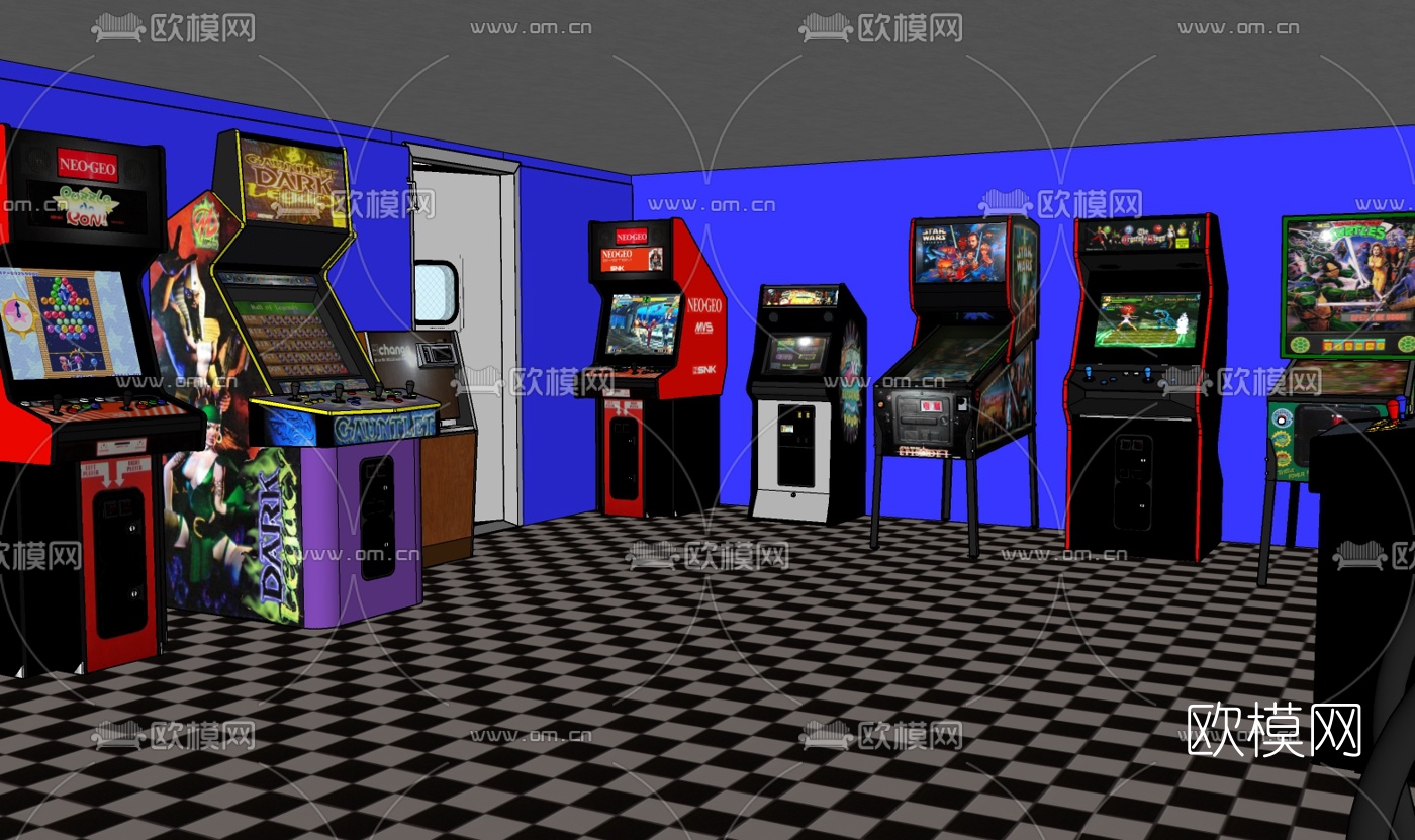 现代游戏机免费su模型下载