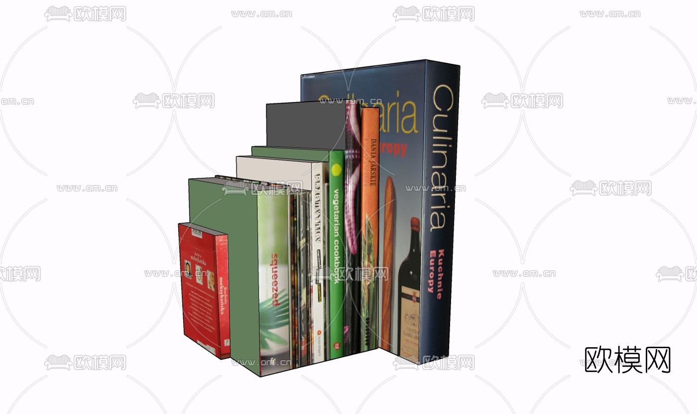 现代书籍免费su模型下载