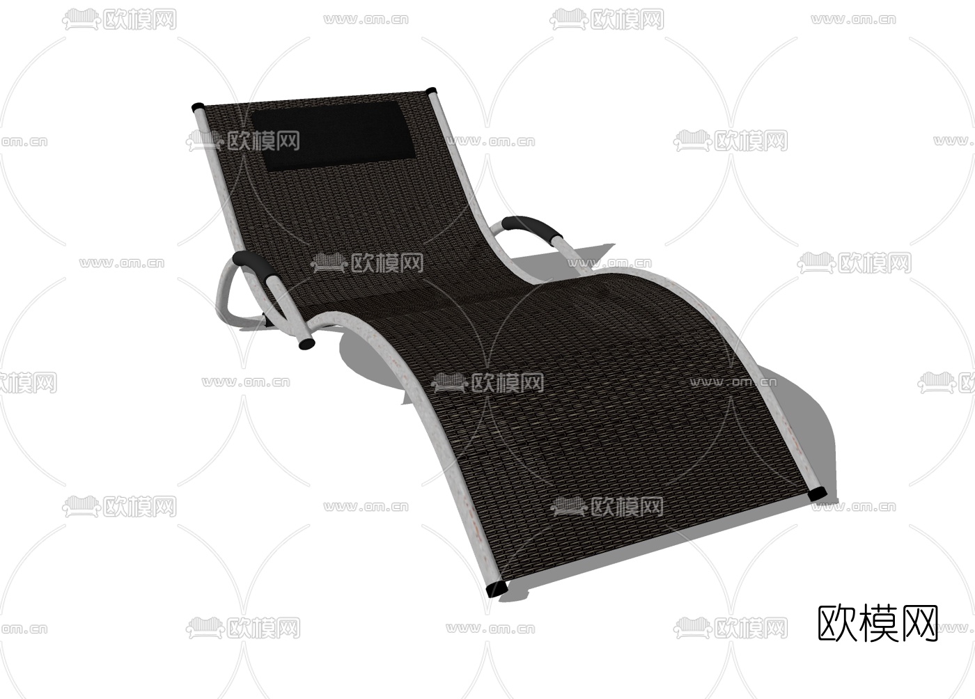 现代躺椅免费su模型下载