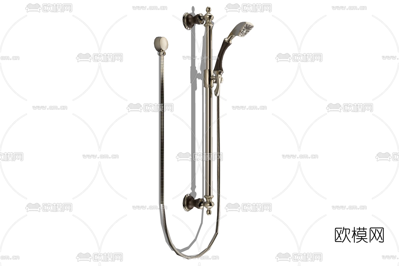 现代淋浴花洒免费su模型下载