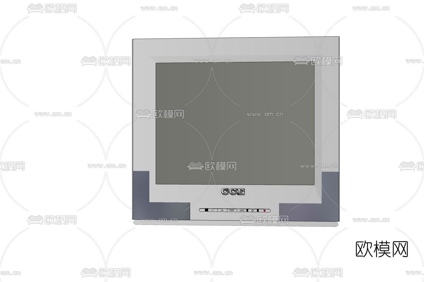 现代电视机免费su模型下载
