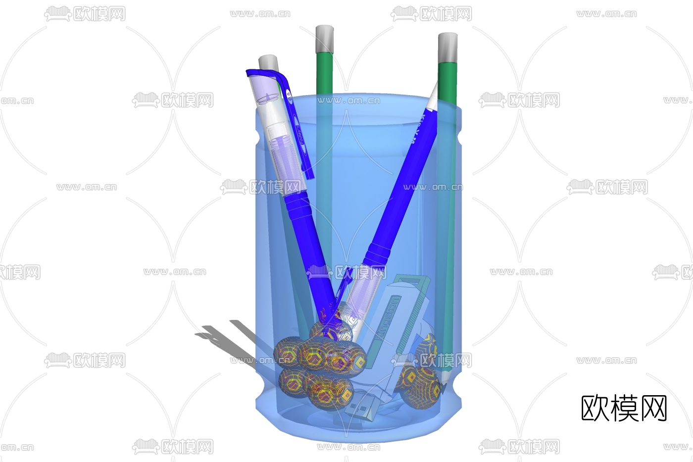 现代文具免费su模型下载