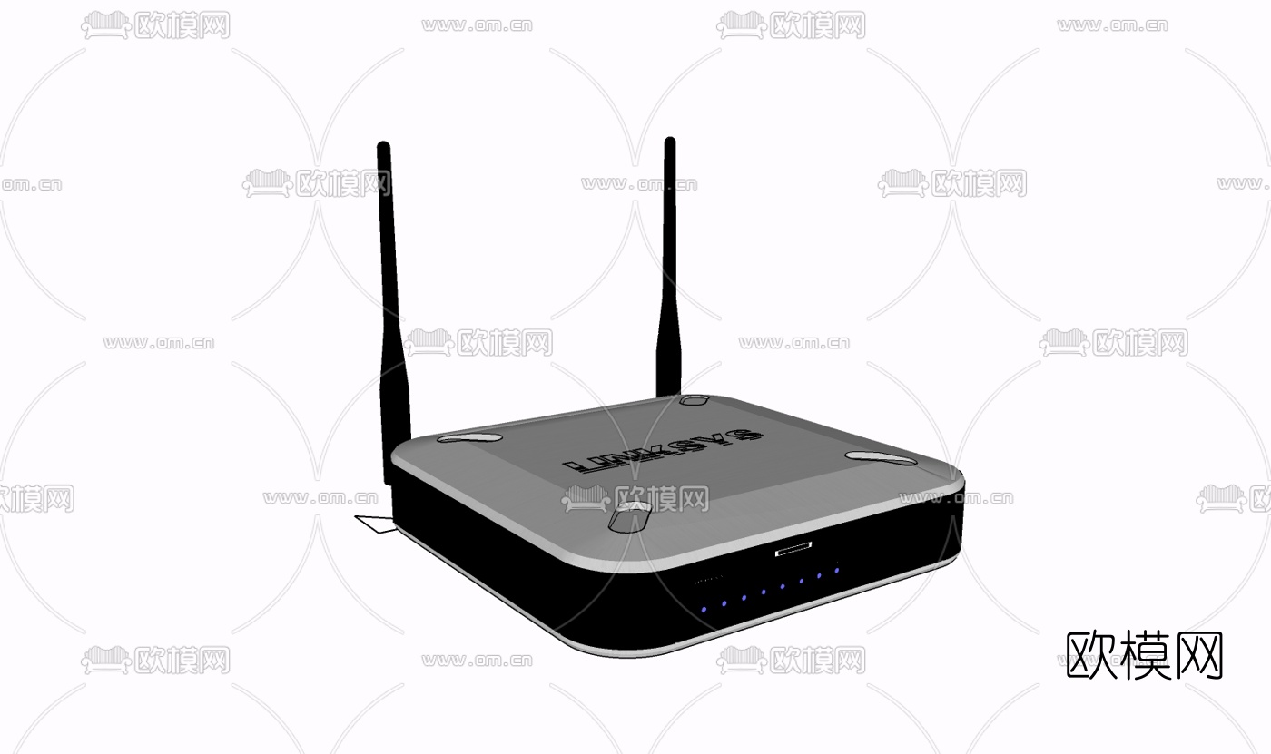 现代无线路由器免费su模型下载
