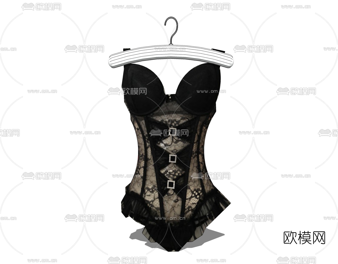现代服饰免费su模型
