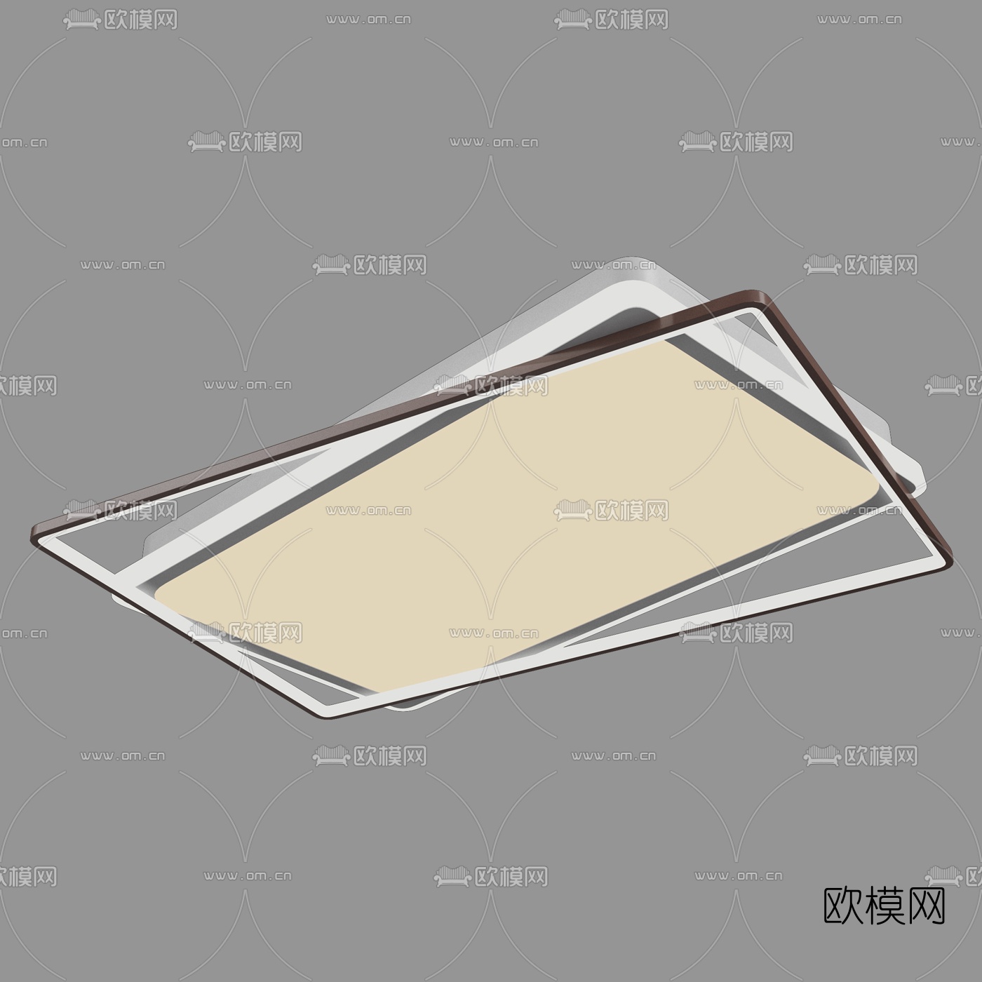 现代led吸顶灯免费3d模型