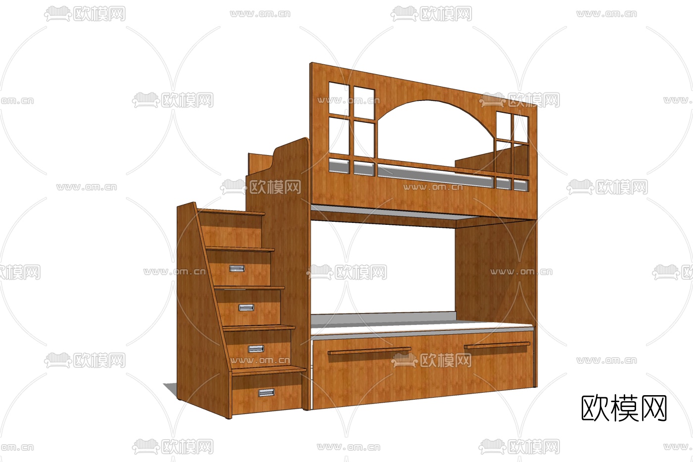 北欧儿童床免费su模型下载