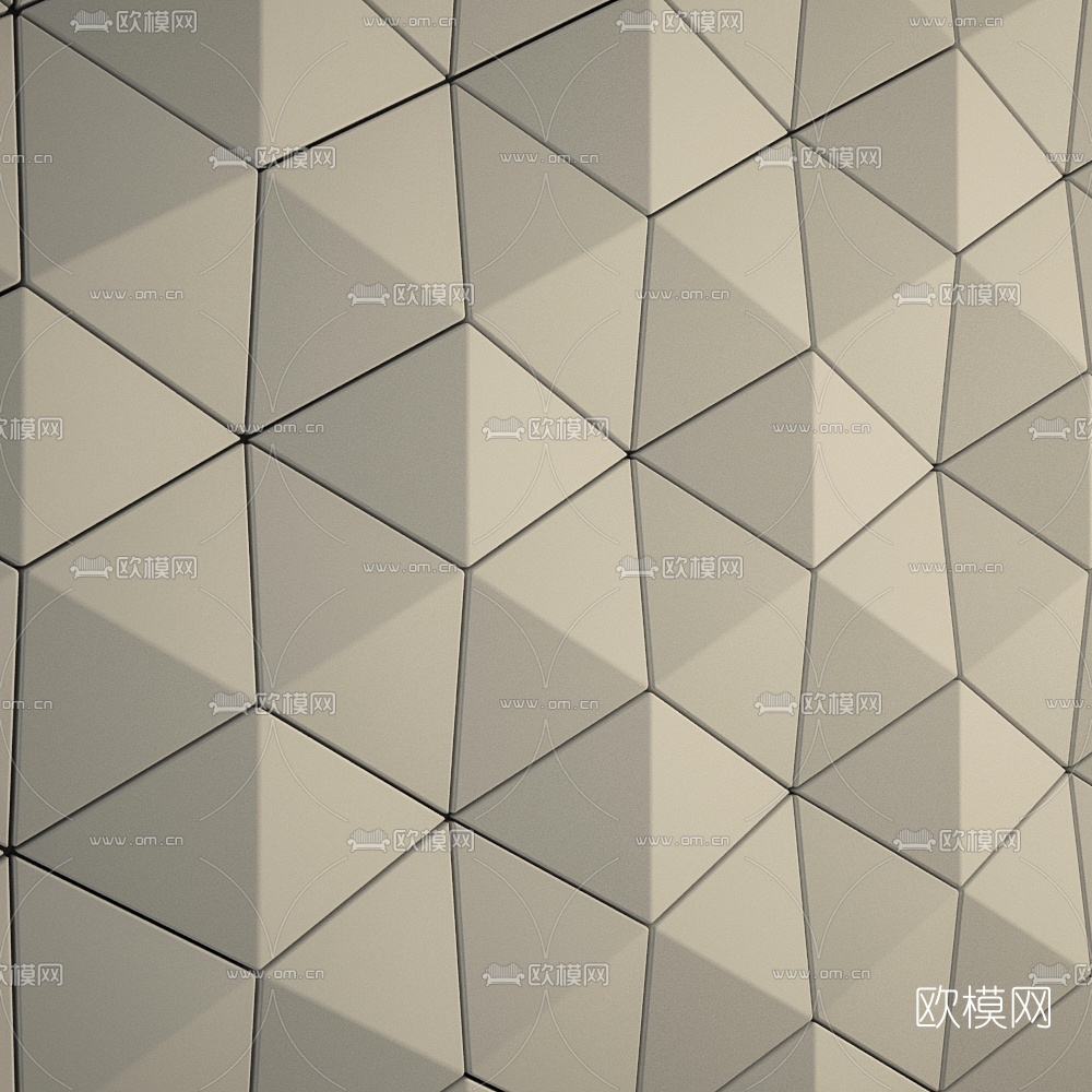 现代瓷砖护墙板3d模型