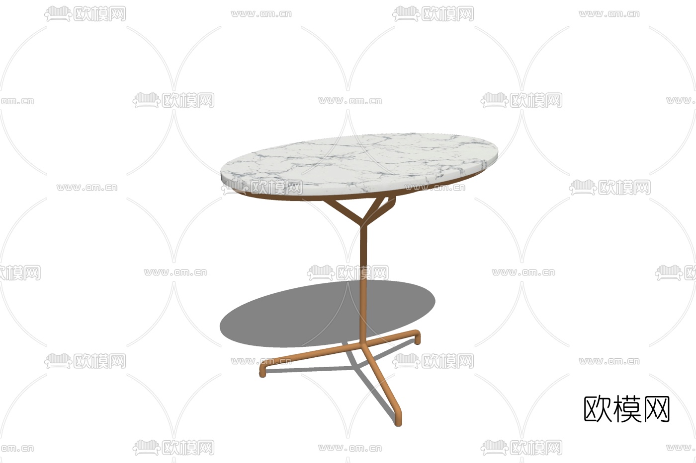 现代大理石边几免费su模型下载