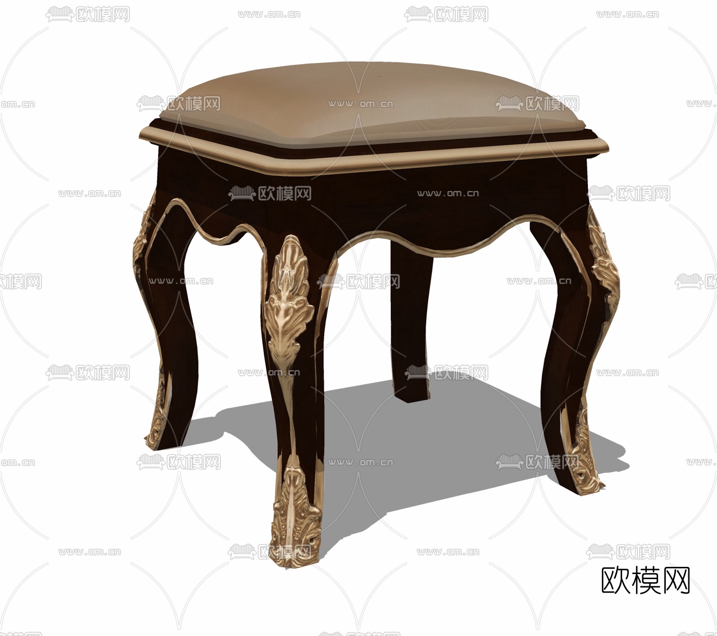 欧式凳子免费su模型下载