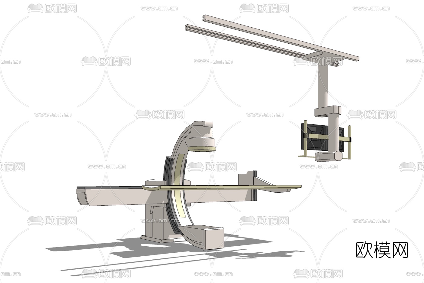 现代医疗设备免费su模型下载