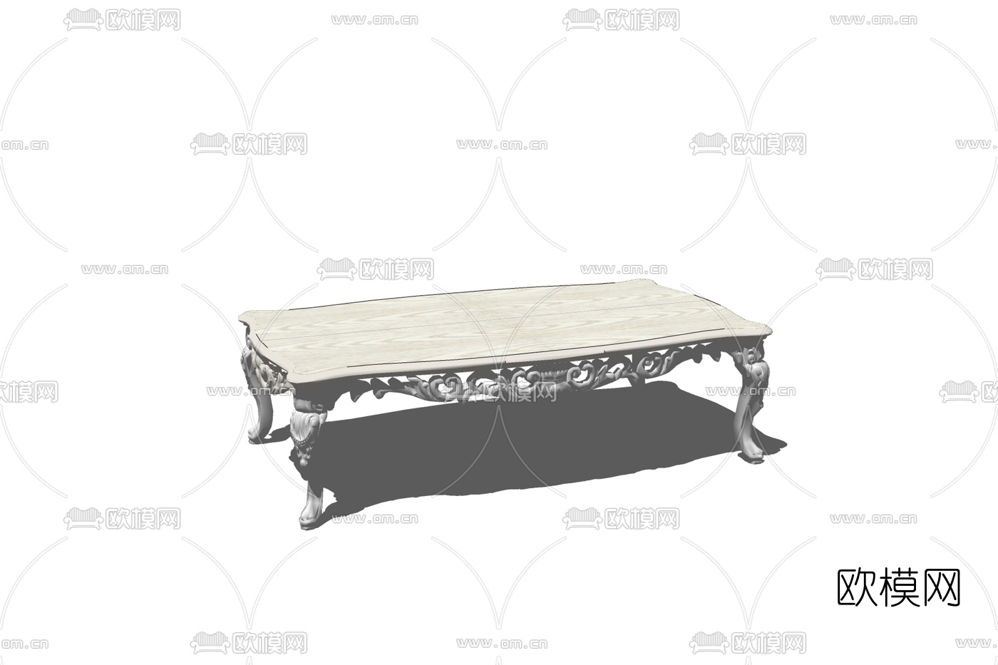 欧式茶几免费su模型下载