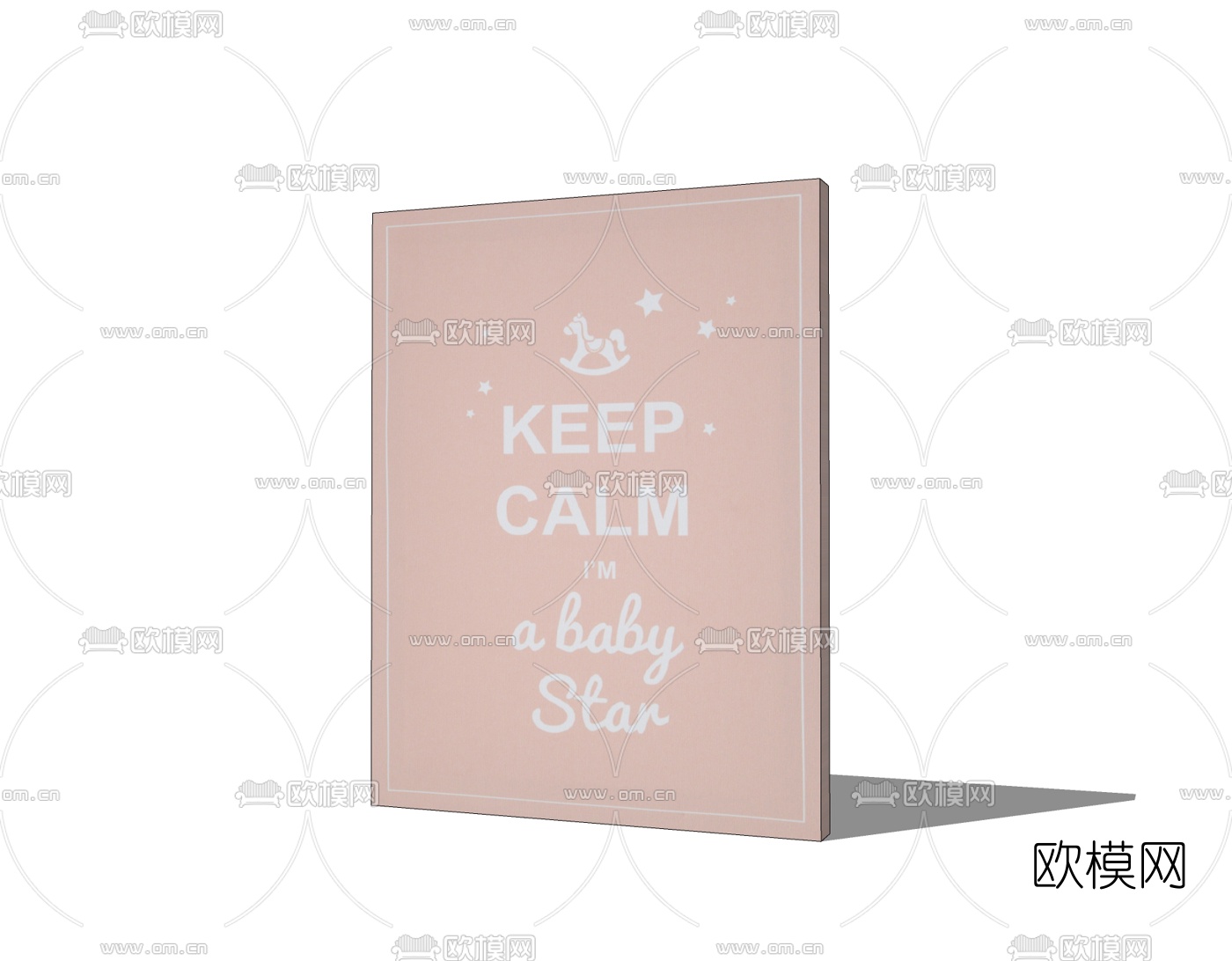 现代儿童挂画免费su模型下载