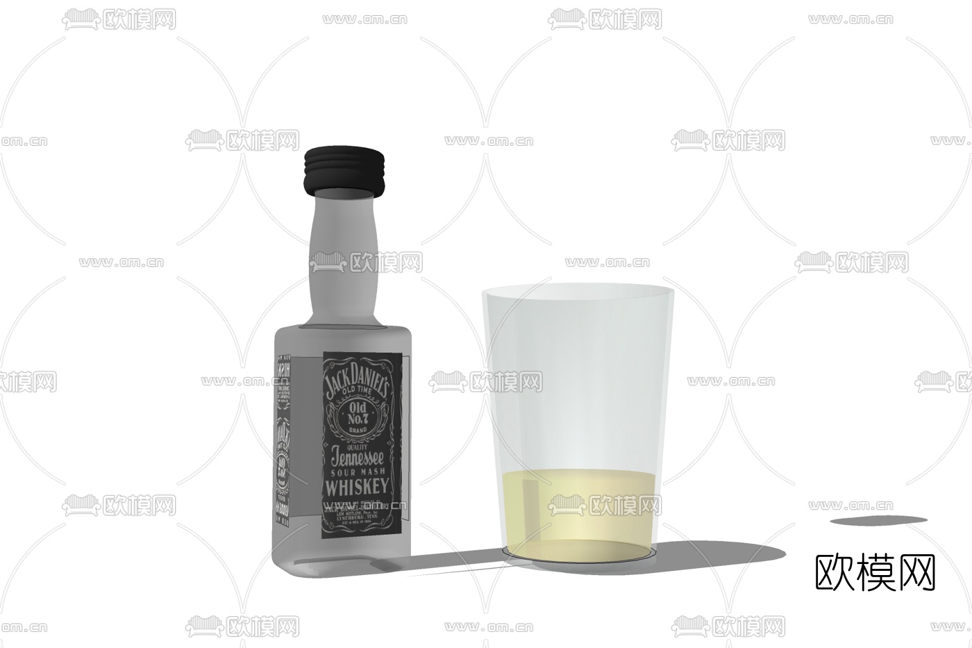 现代果汁饮料免费su模型下载