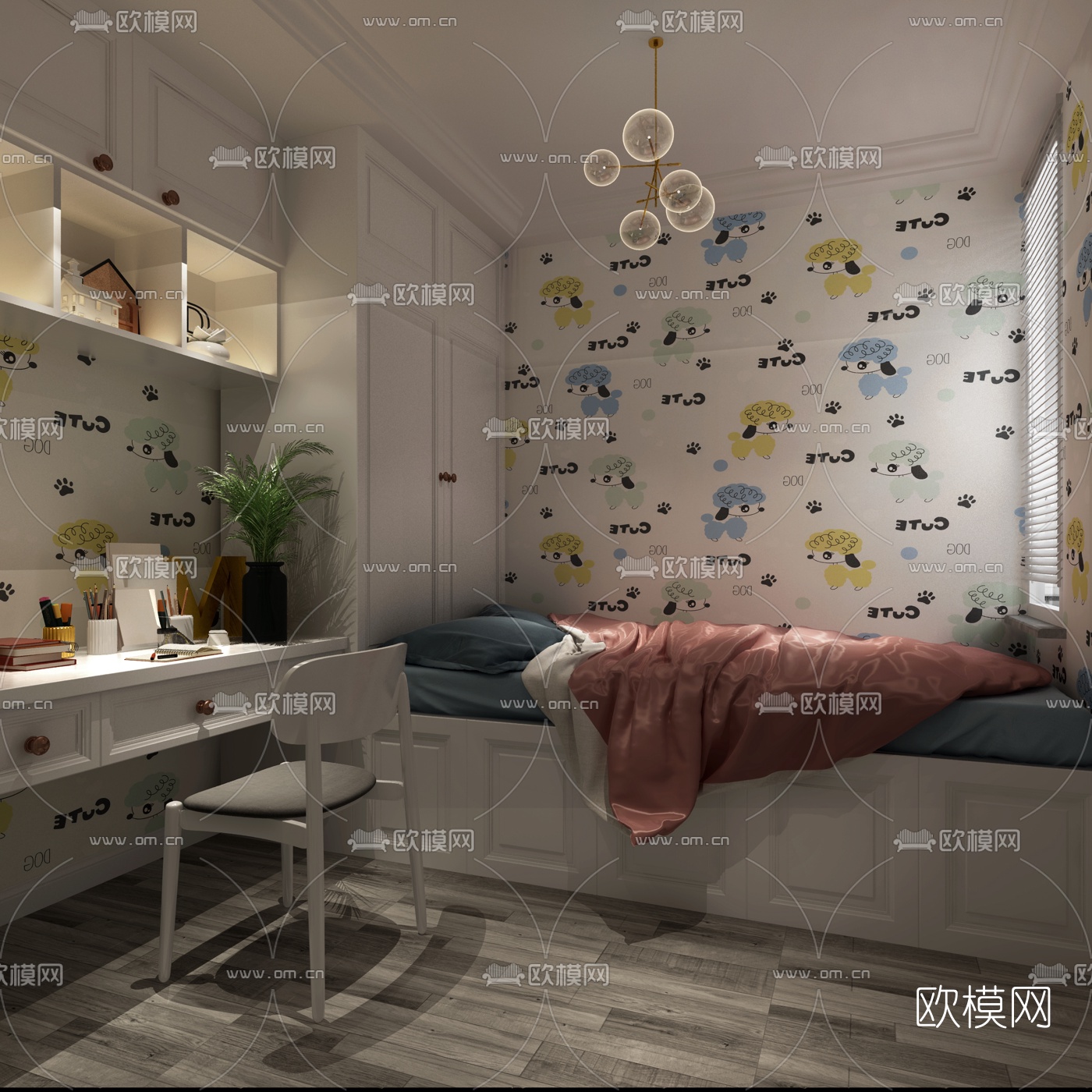 简欧样板间免费3d模型