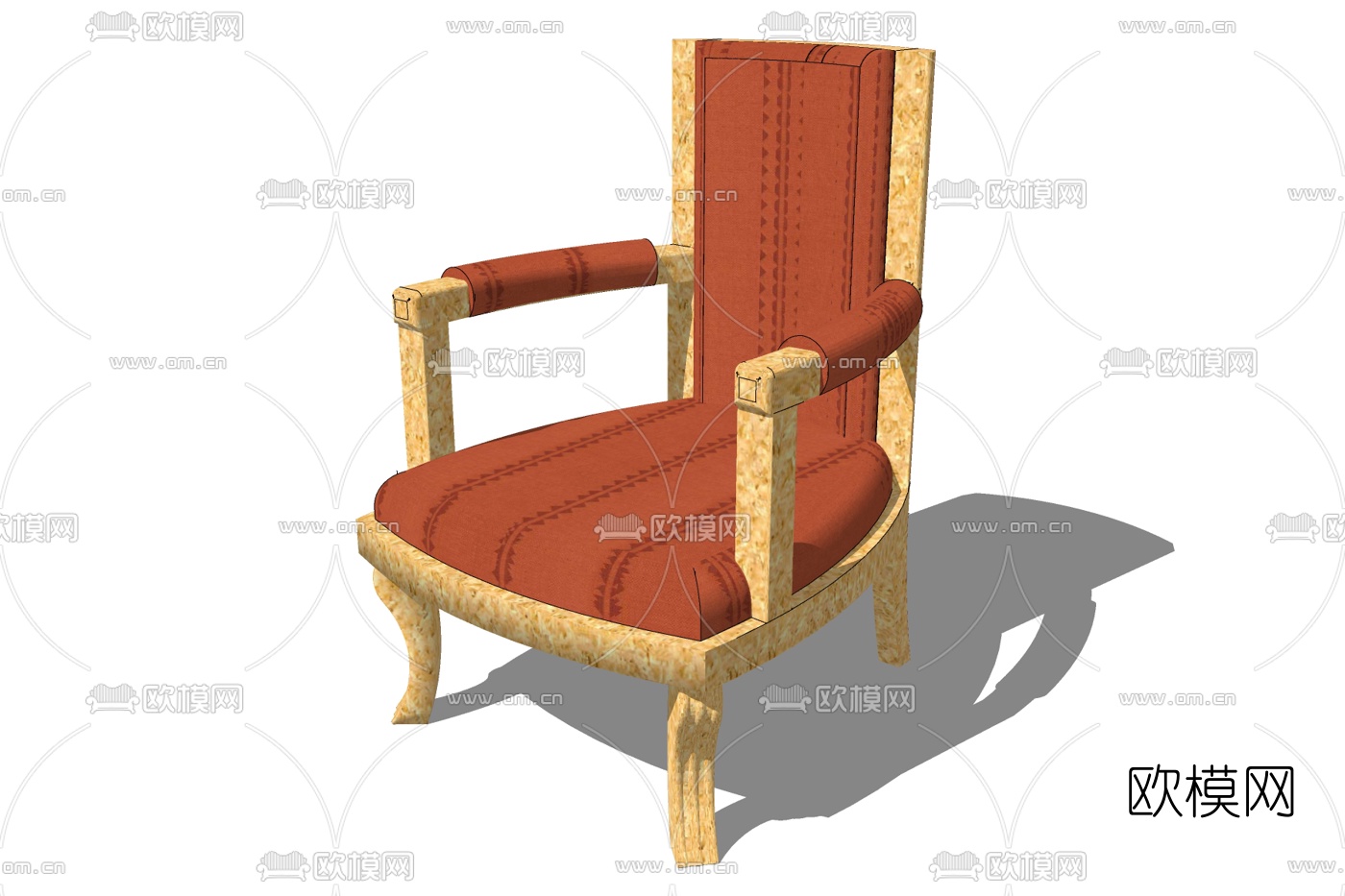简欧单人沙发免费su模型下载
