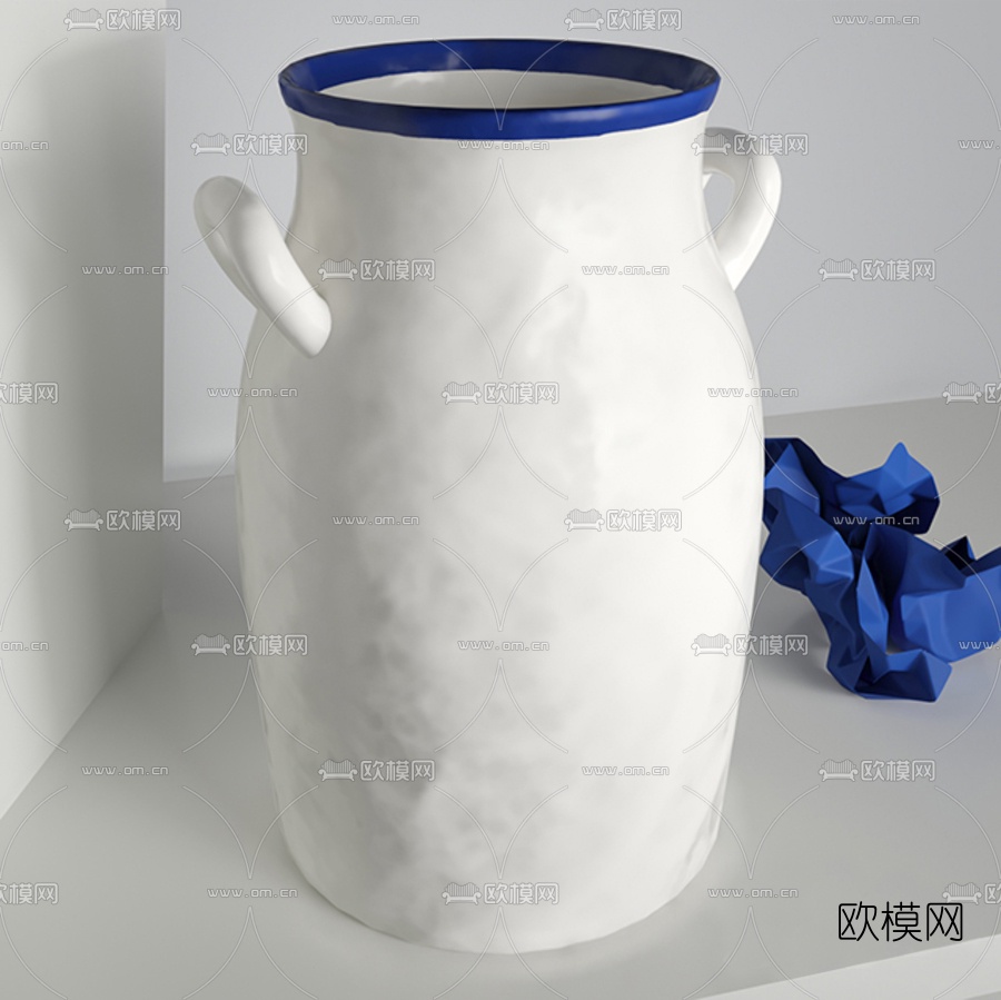 北欧陶瓷摆件3d模型下载（渲染图3）