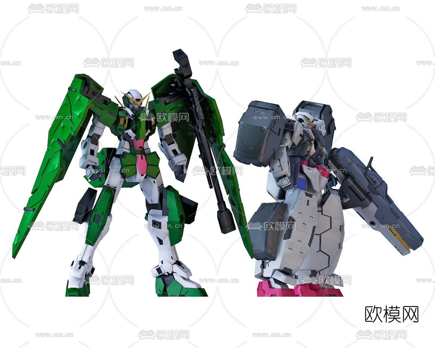 现代高达机器人3d模型