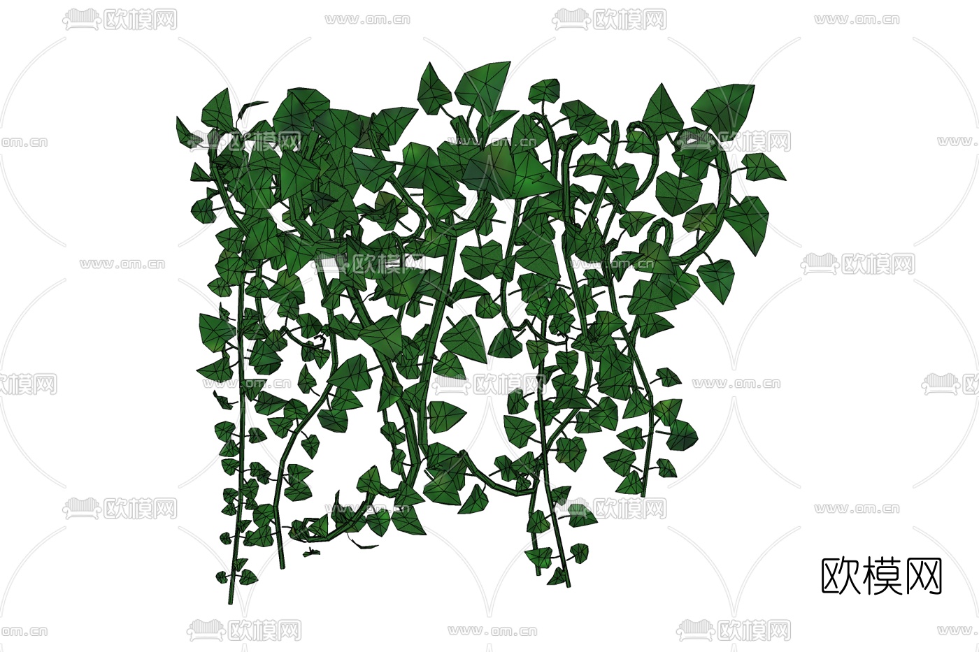 现代绿植藤蔓免费su模型下载