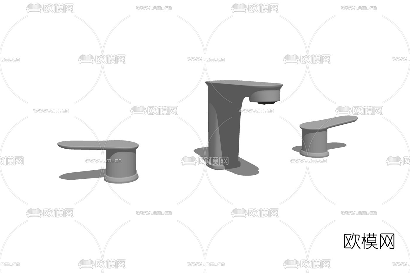 现代金属水龙头免费su模型下载