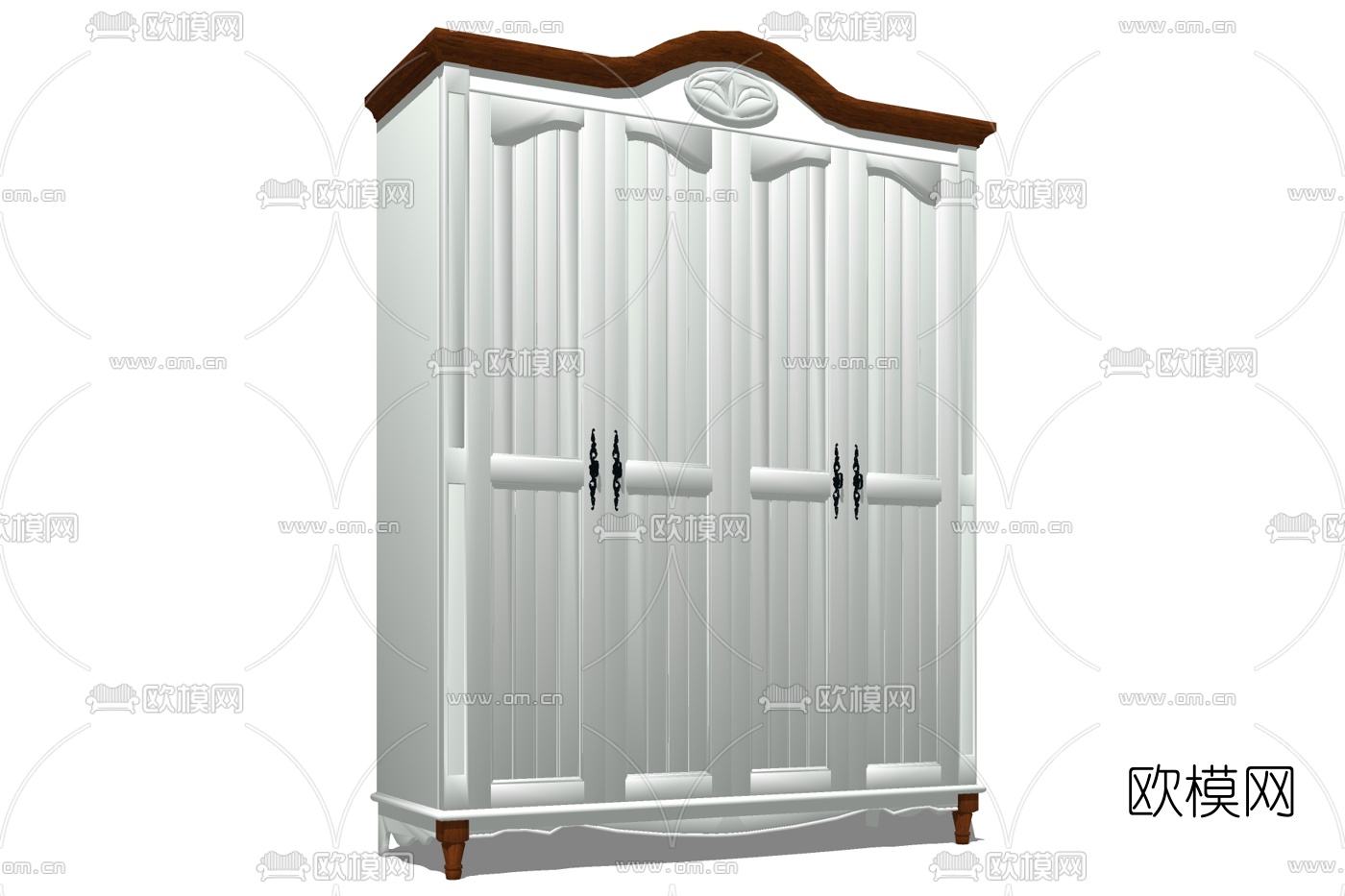 美式衣柜免费su模型下载