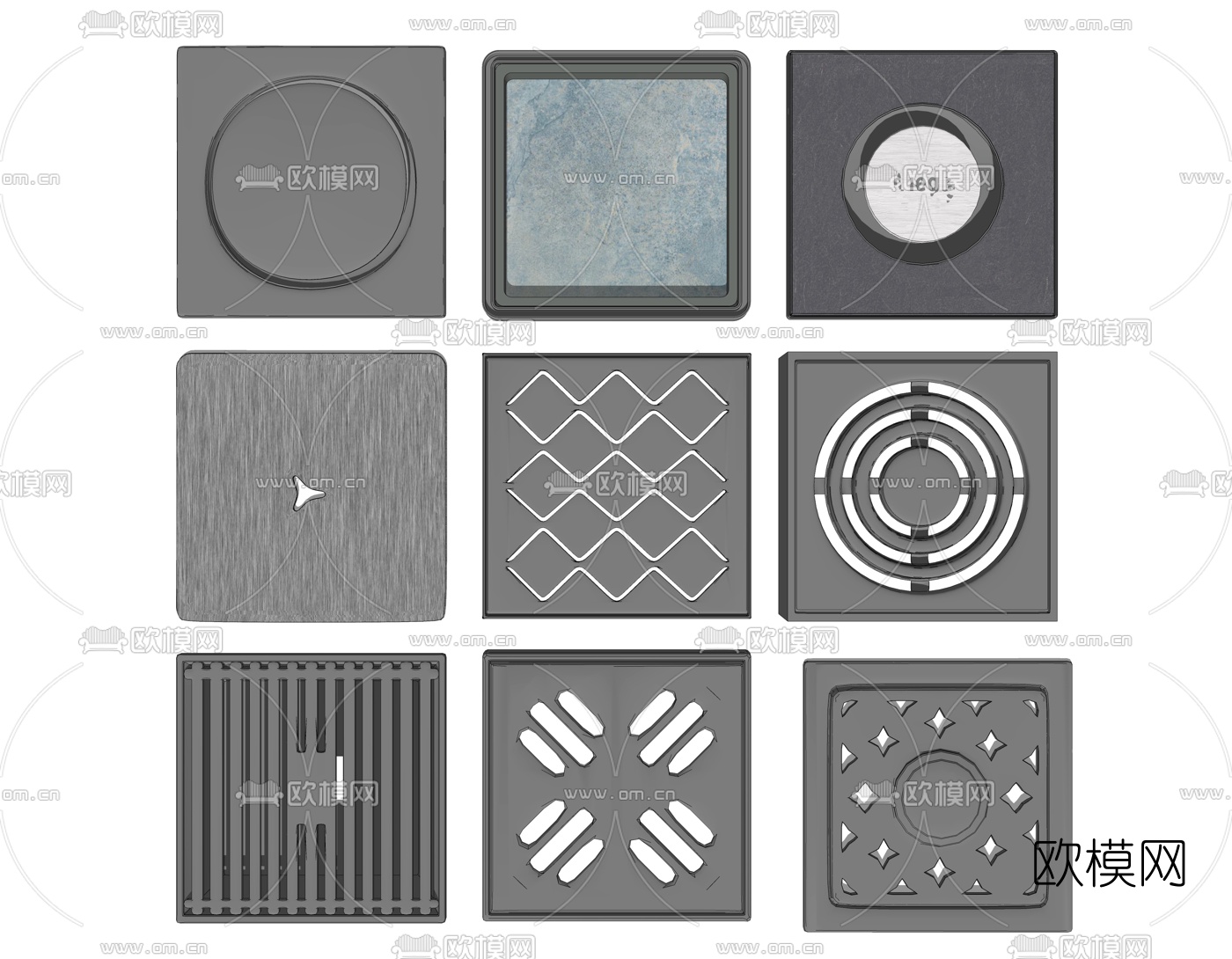 现代地漏组合su模型