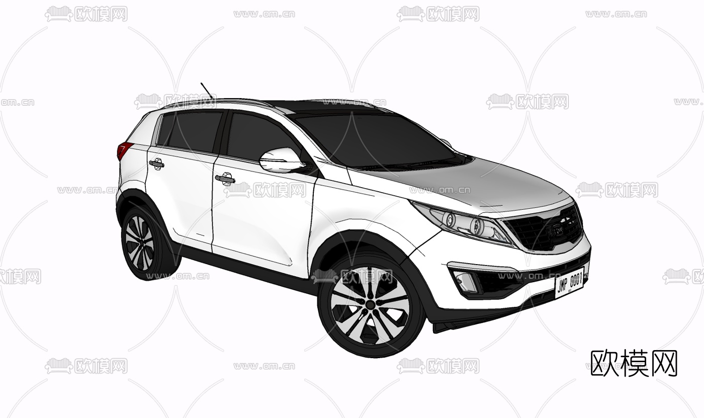 现代汽车免费su模型下载