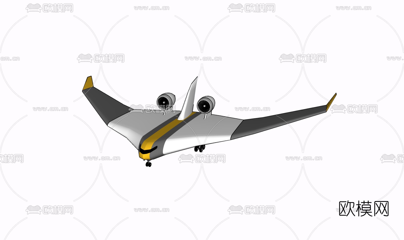 现代飞机玩具免费su模型下载