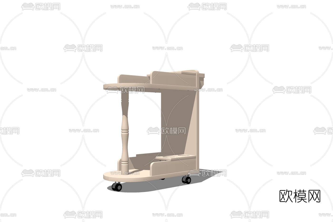 现代卫浴推车免费su模型下载