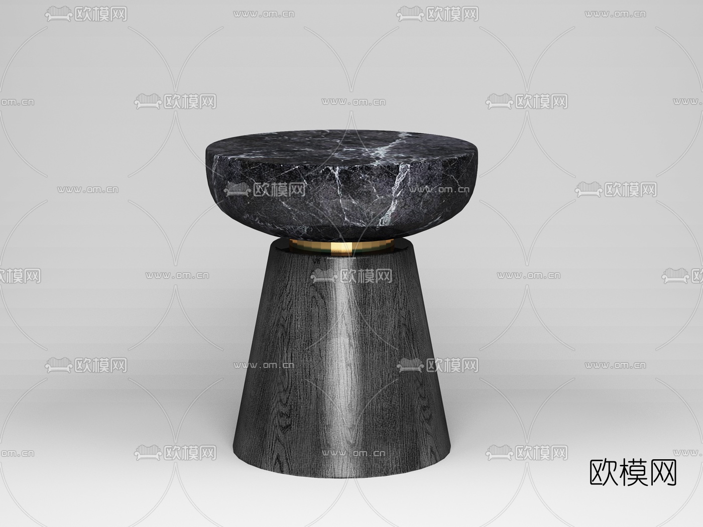 现代轻奢边几圆几3d模型