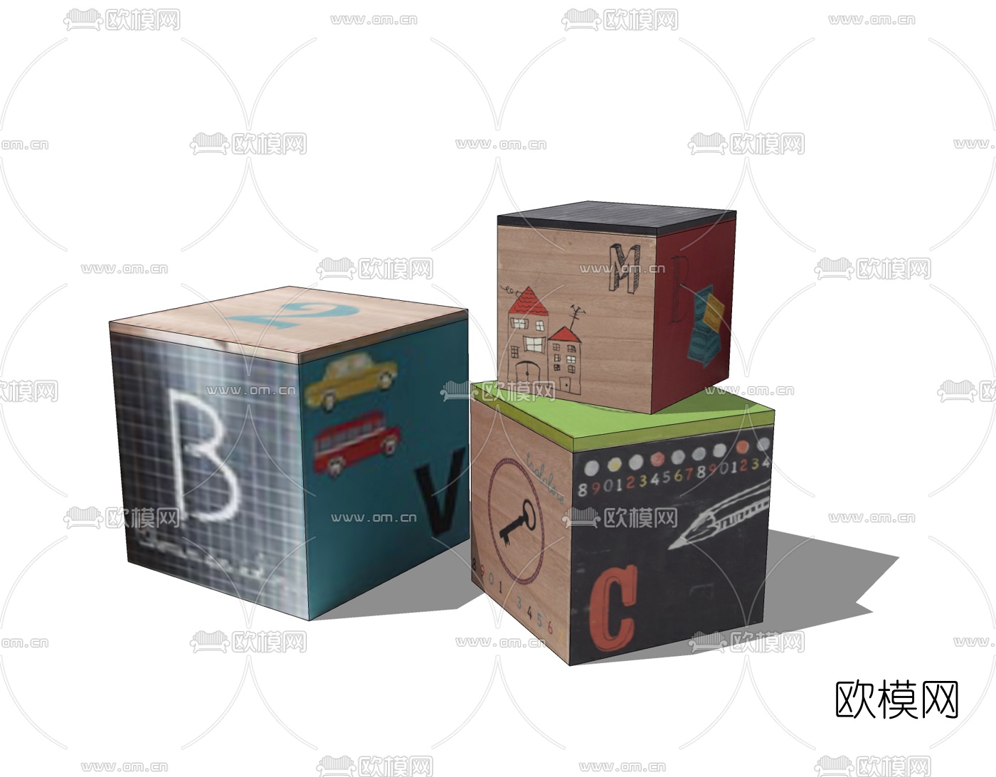 现代儿童玩具免费su模型下载