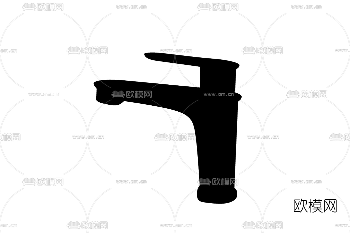 现代金属水龙头免费su模型下载