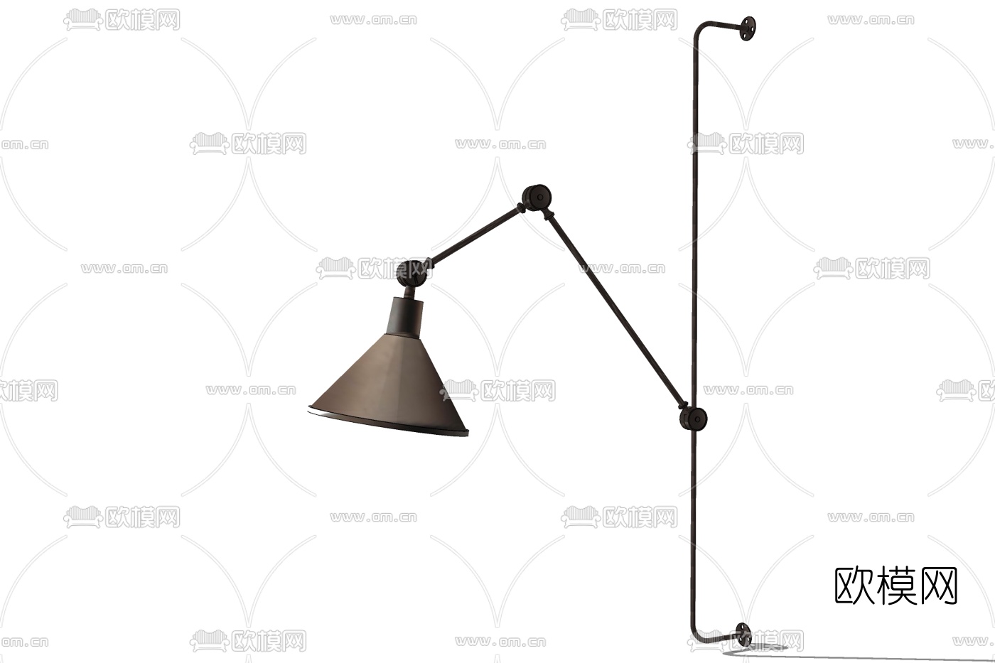 工业风金属壁灯免费su模型下载