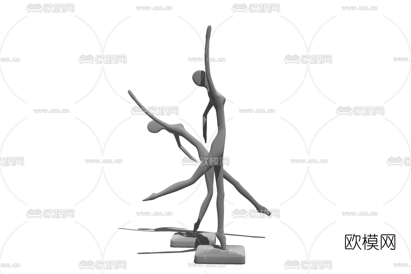 现代雕塑免费su模型下载