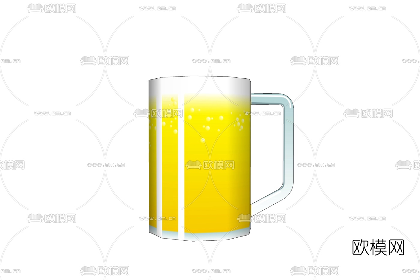 现代水杯免费su模型