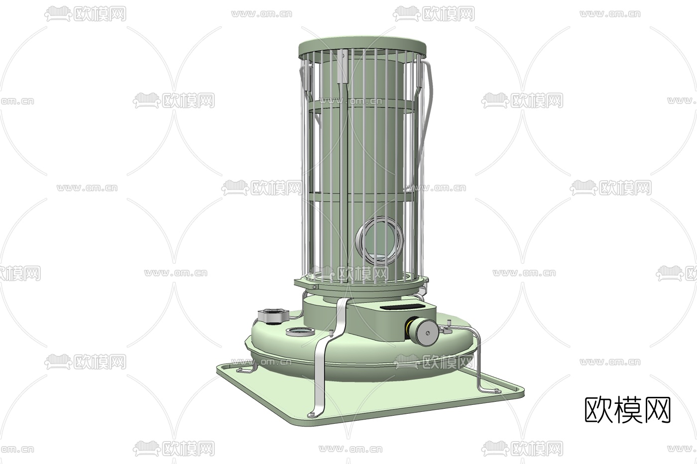 现代煤油取暖炉免费su模型下载