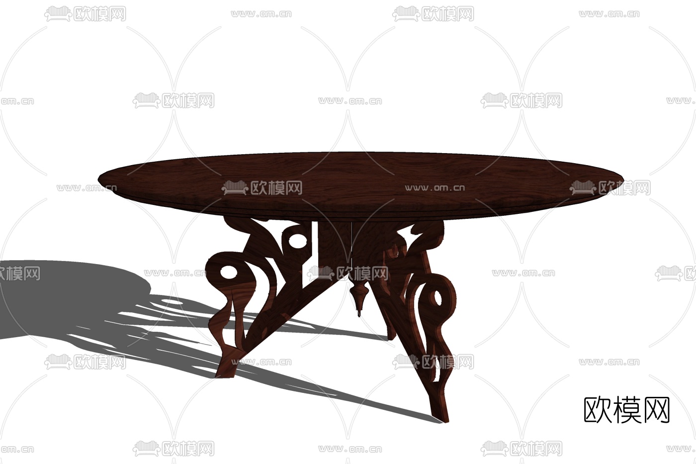 欧式桌子免费su模型下载