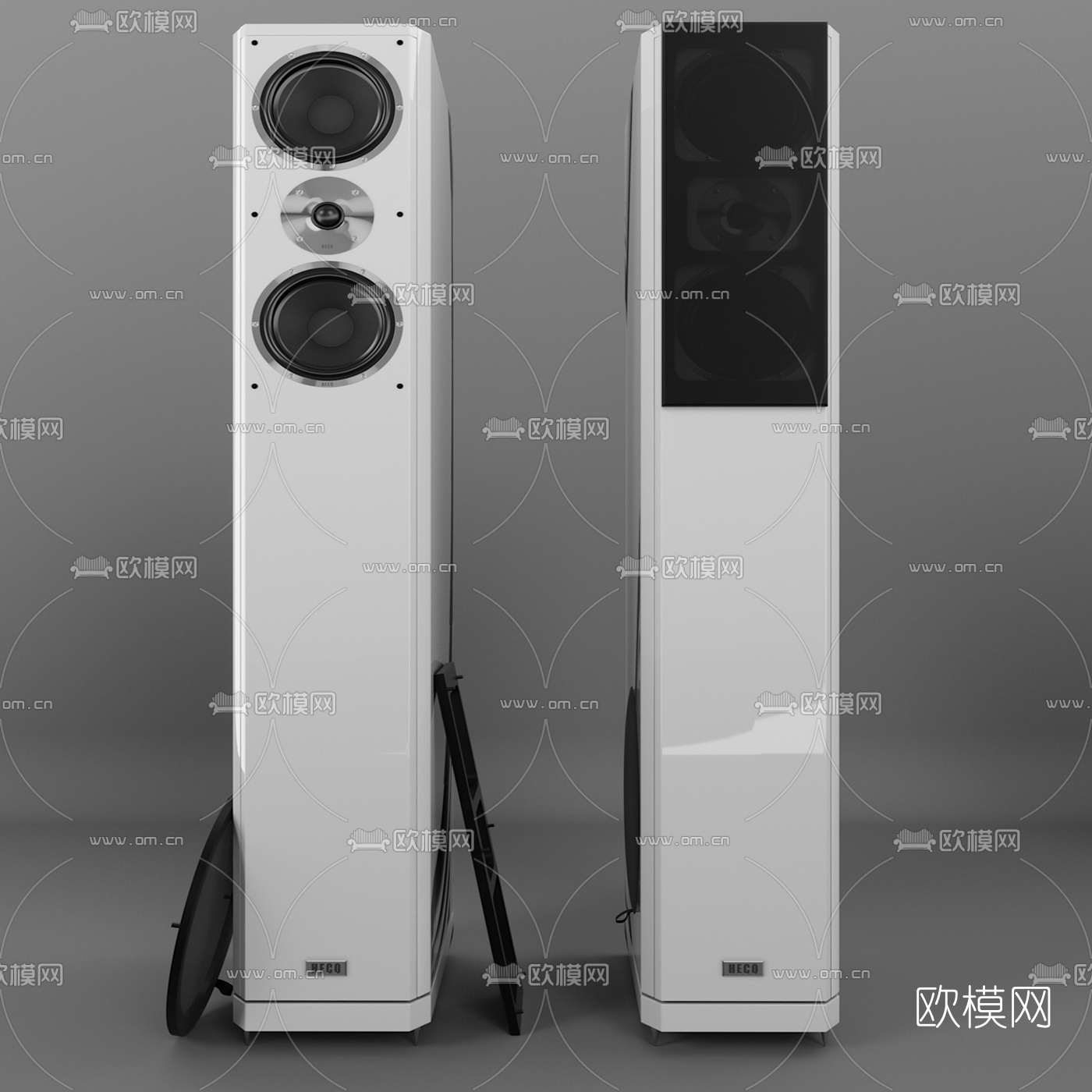 现代家用音响3d模型