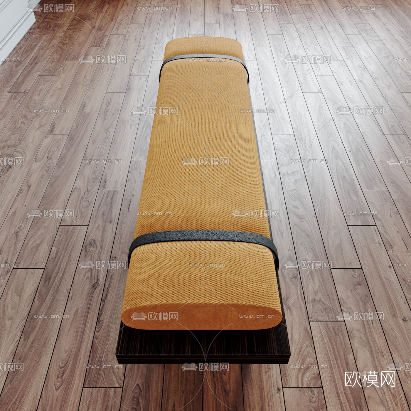 现代布艺床尾凳3d模型下载（渲染图7）