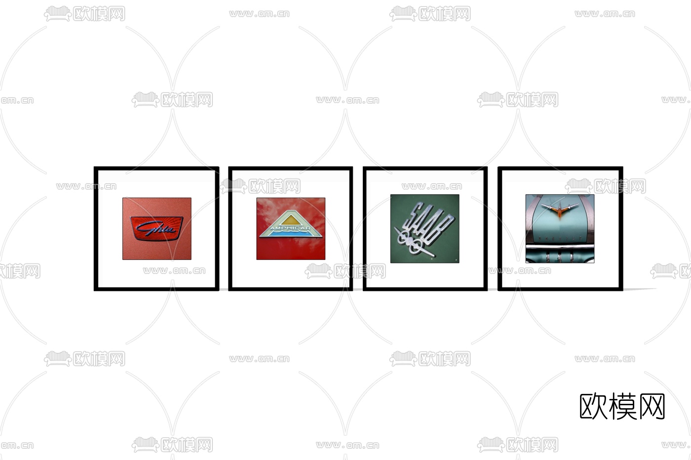 现代装饰画免费su模型下载