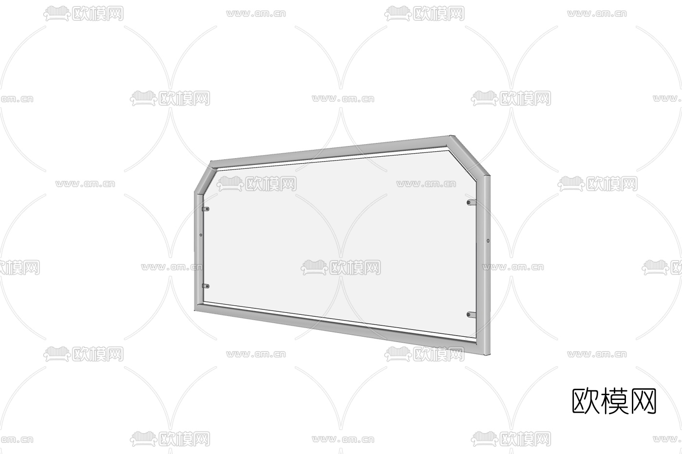 现代装饰镜子免费su模型下载