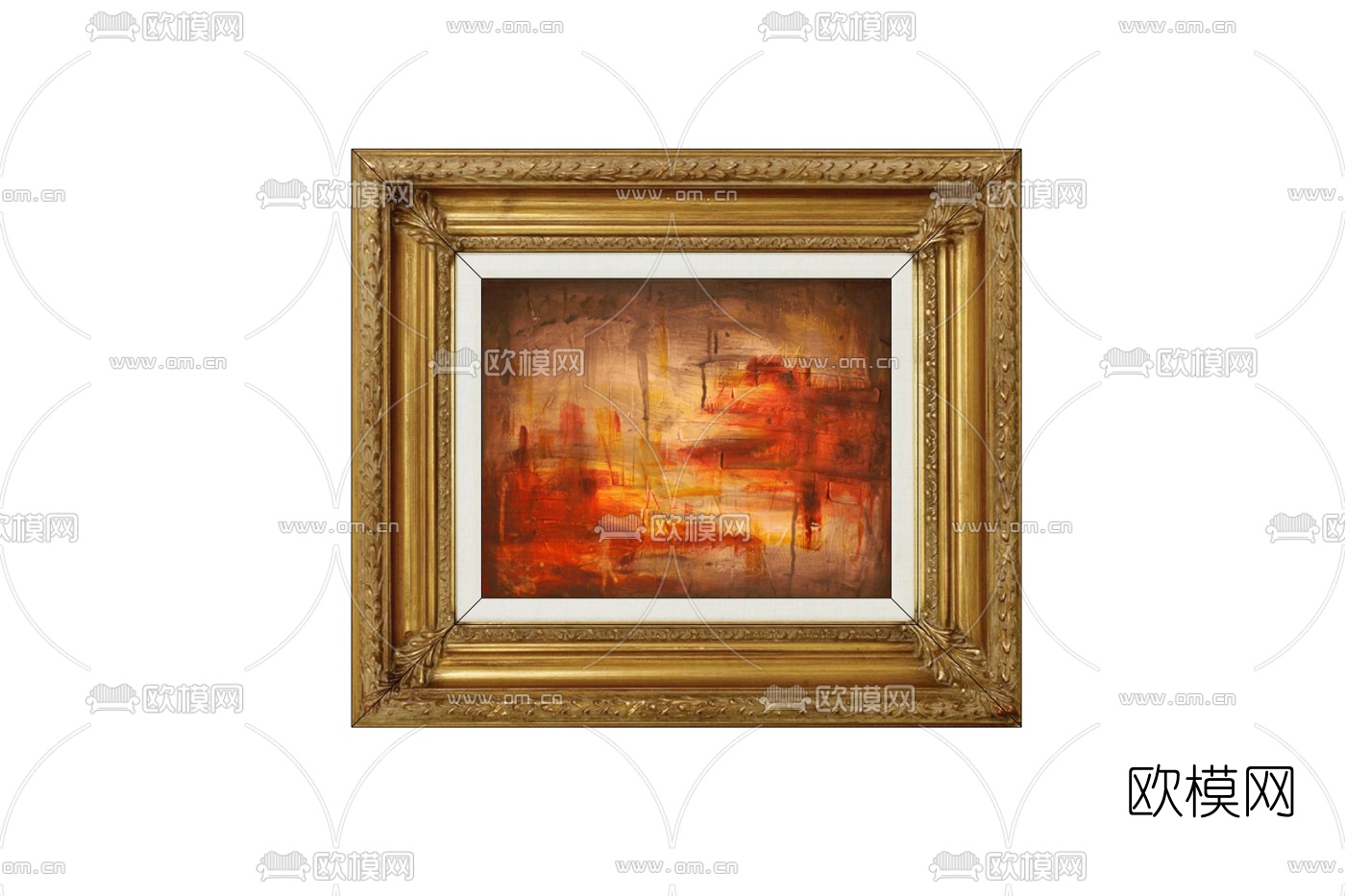 欧式抽象油画免费su模型下载