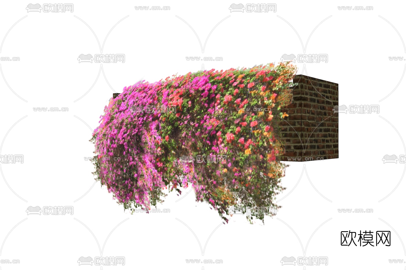 现代花藤免费su模型下载