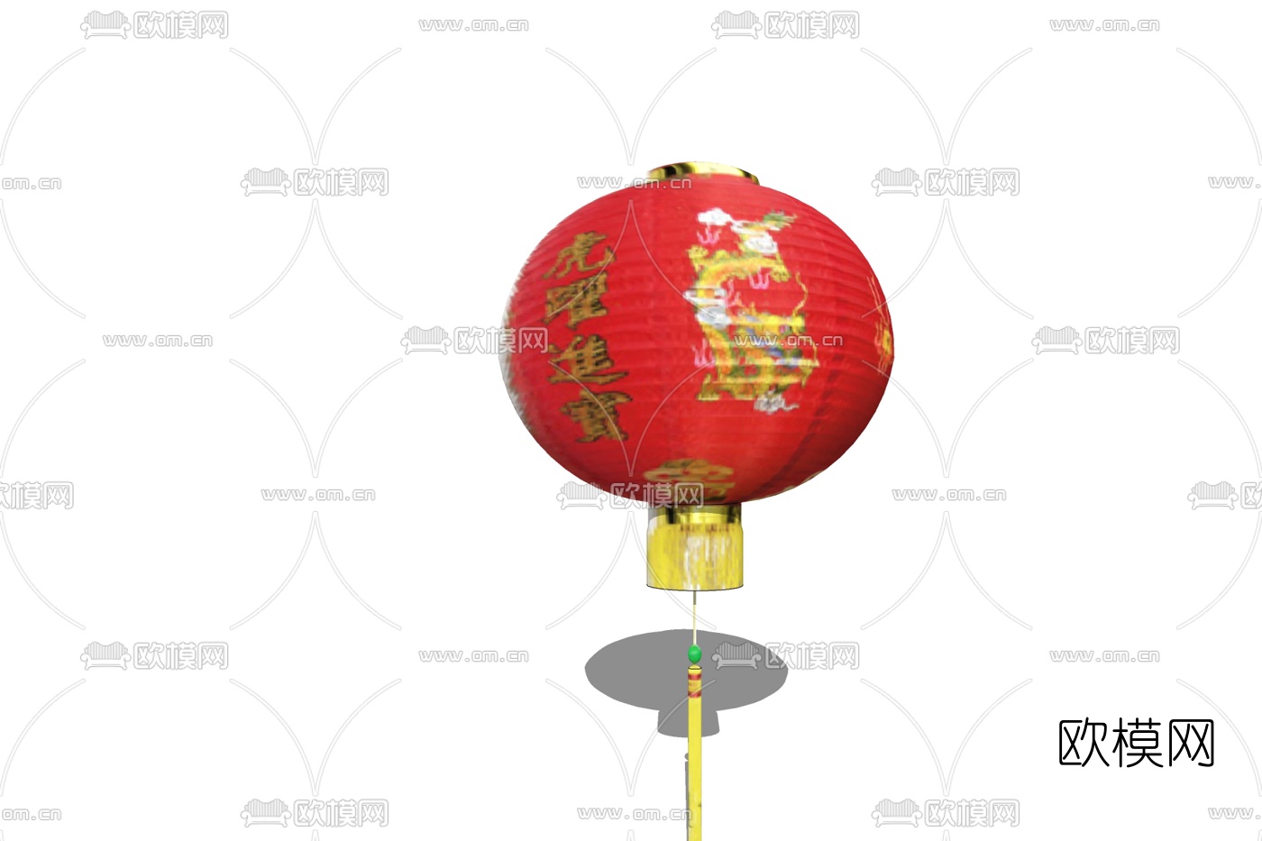 中式灯笼装饰灯免费su模型