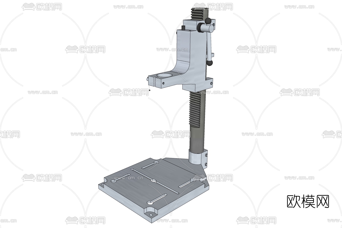 工业风钻机车床免费su模型下载