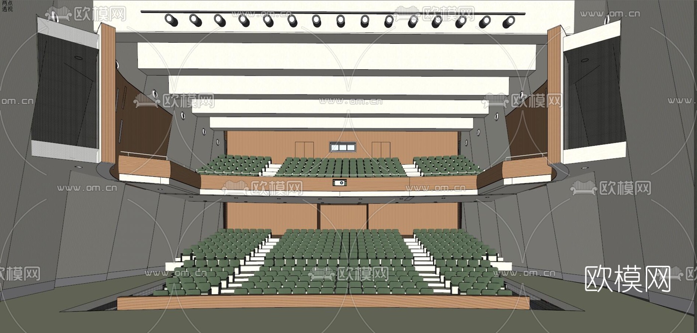 现代学校规划su模型下载（渲染图4）